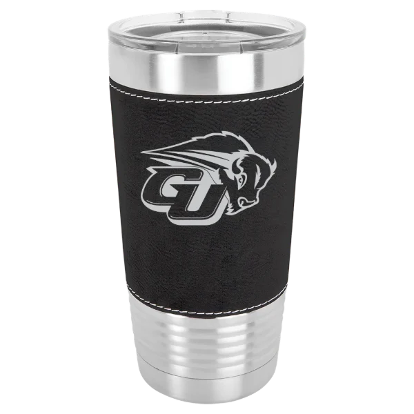 Gallaudet University Polar Camel 20 oz. Leatherette Grip Tumbler with Standard Lid
