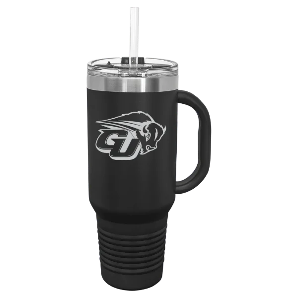 Gallaudet University Polar Camel 40 oz. Travel Mug with Snap Lid & Straw