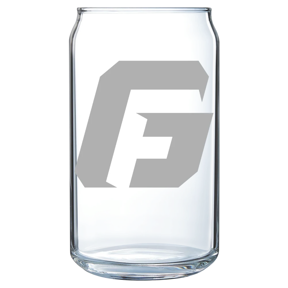 George Fox University Polar Camel 16 oz. Can Glass