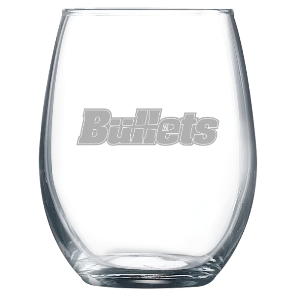 Gettysburg College Polar Camel 9 oz. Stemless Wine Glass