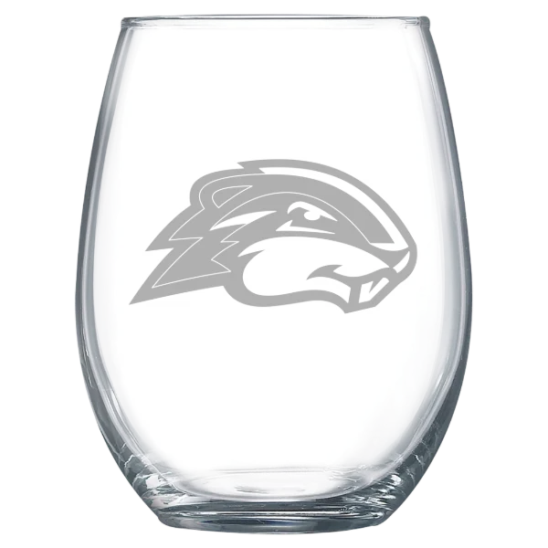 Goucher College Polar Camel 15 oz. Stemless Wine Glass