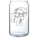 Greensboro College Polar Camel 16 oz. Can Glass