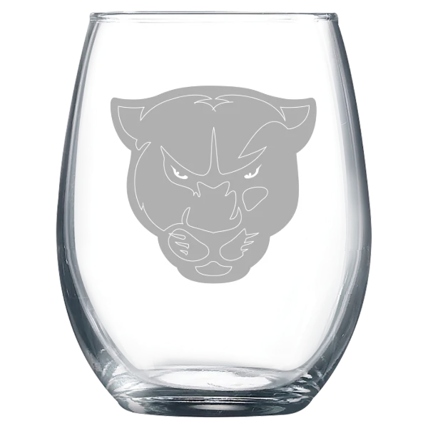 Greenville University Polar Camel 9 oz. Stemless Wine Glass