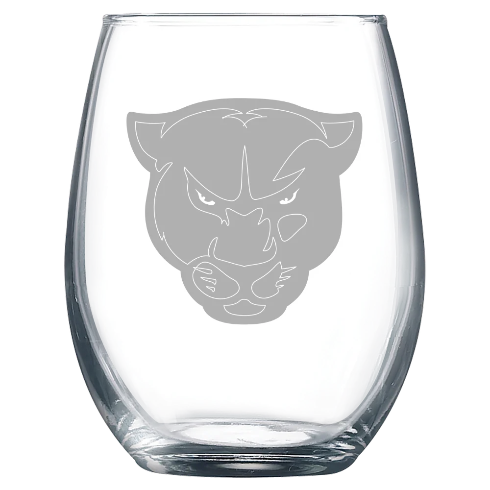 Greenville University Polar Camel 9 oz. Stemless Wine Glass