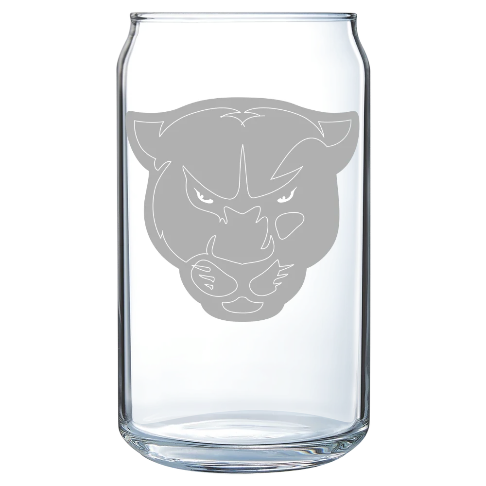 Greenville University Polar Camel 16 oz. Can Glass