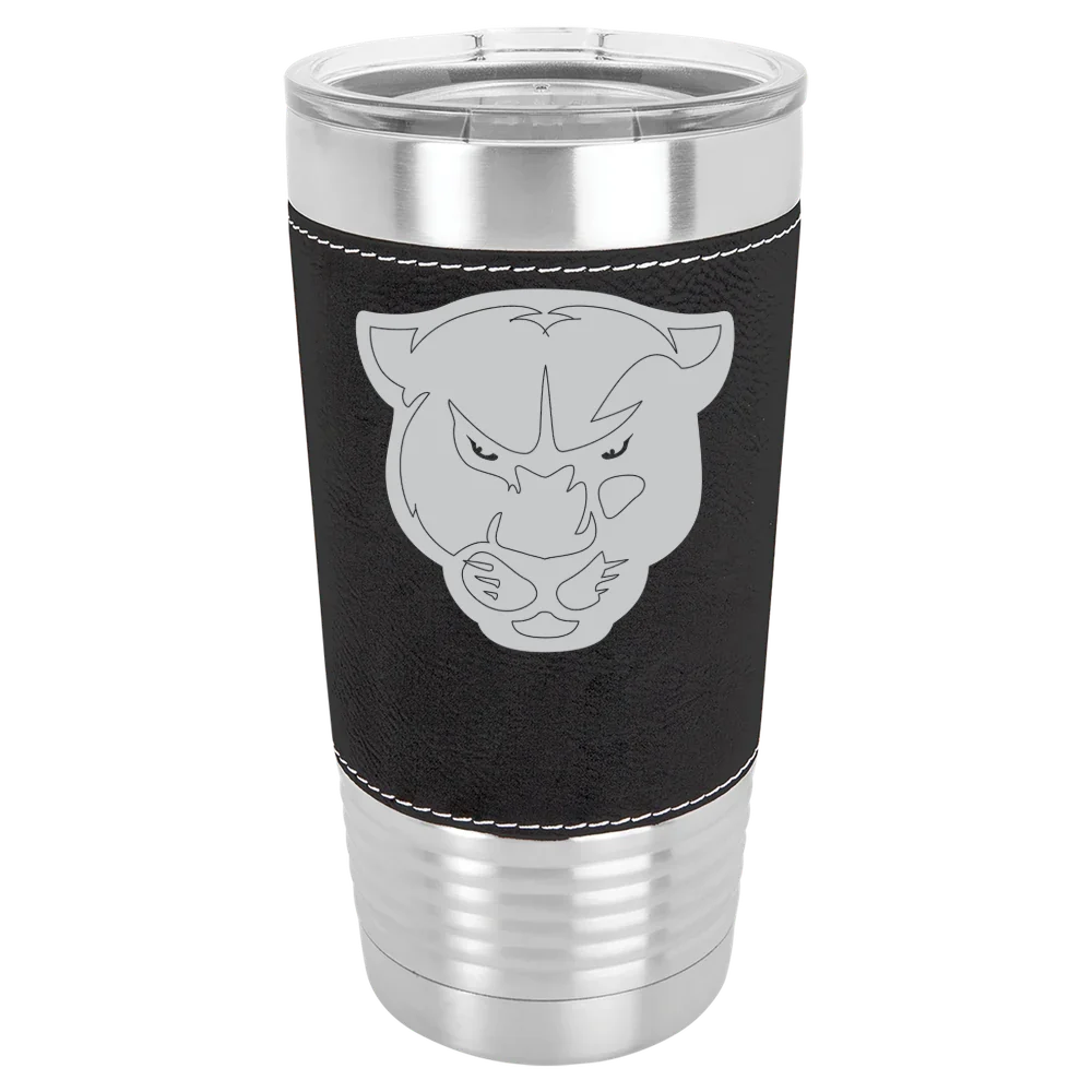 Greenville University Polar Camel 20 oz. Leatherette Grip Tumbler with Standard Lid