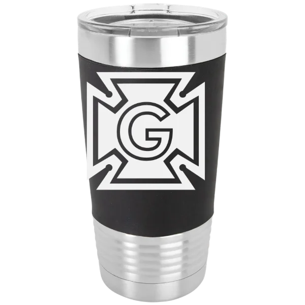 Grinnell College Polar Camel 20 oz. Silicone Grip Tumbler with Standard Lid