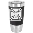Grinnell College Polar Camel 20 oz. Silicone Grip Tumbler with Standard Lid