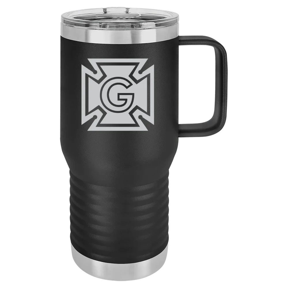 Grinnell College Polar Camel 20 oz. Travel Mug with Slider Lid