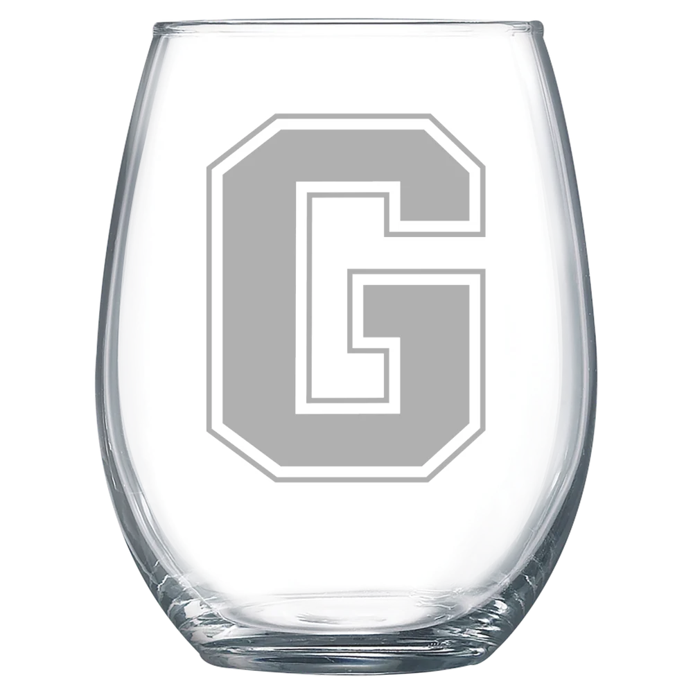 Grove City College Polar Camel 15 oz. Stemless Wine Glass