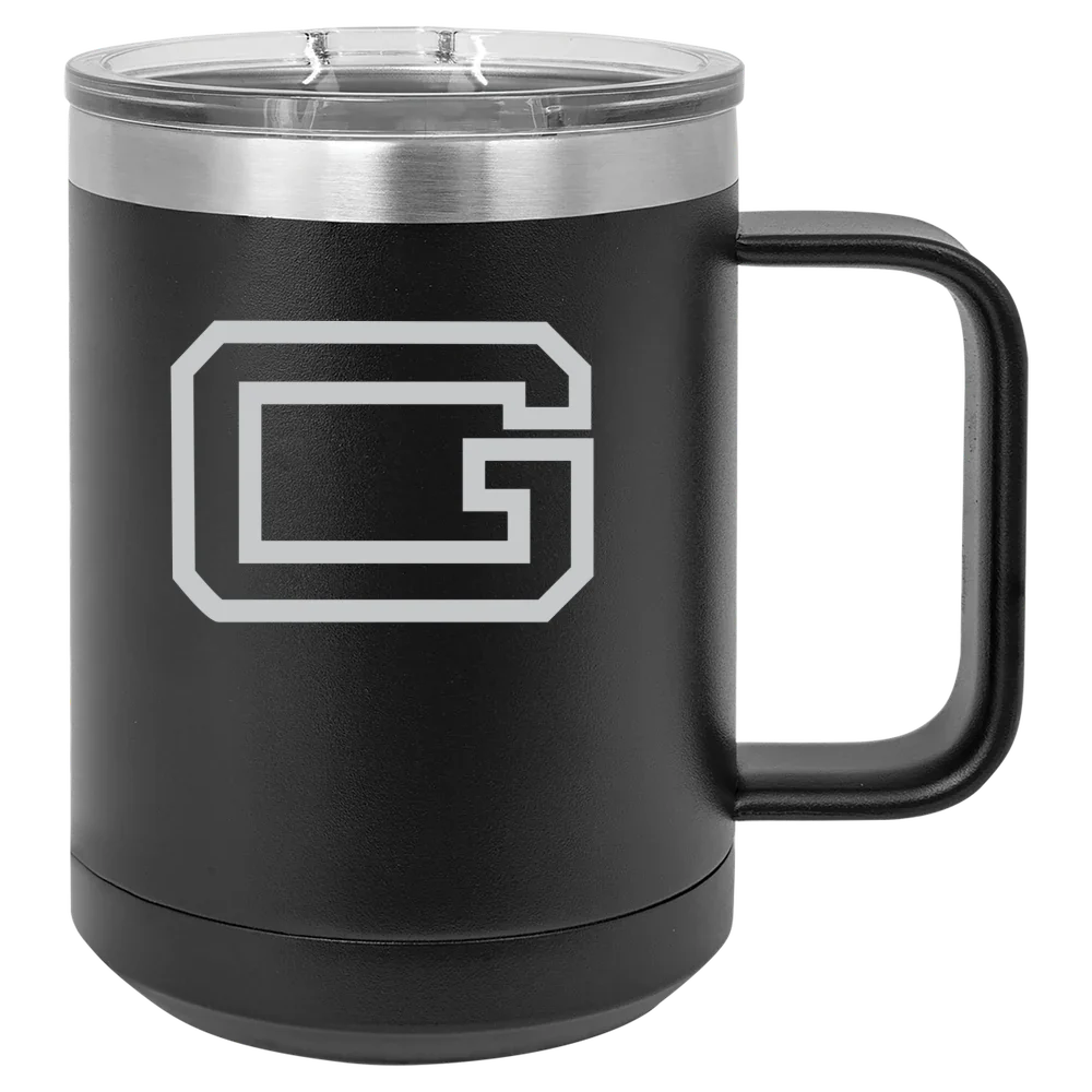 Guilford College Polar Camel 15 oz. Mug with Slider Lid