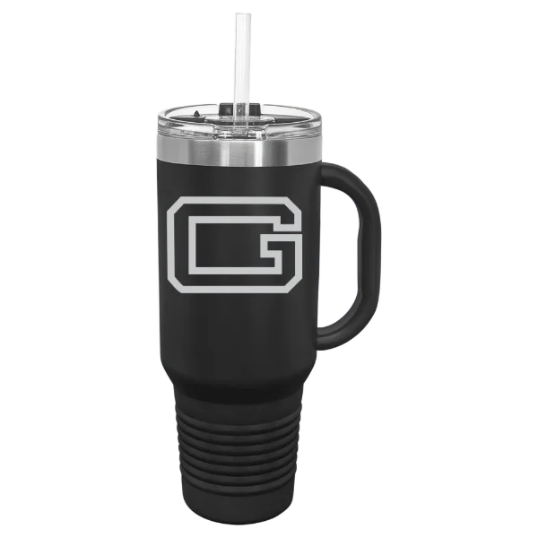 Guilford College Polar Camel 40 oz. Travel Mug with Snap Lid & Straw