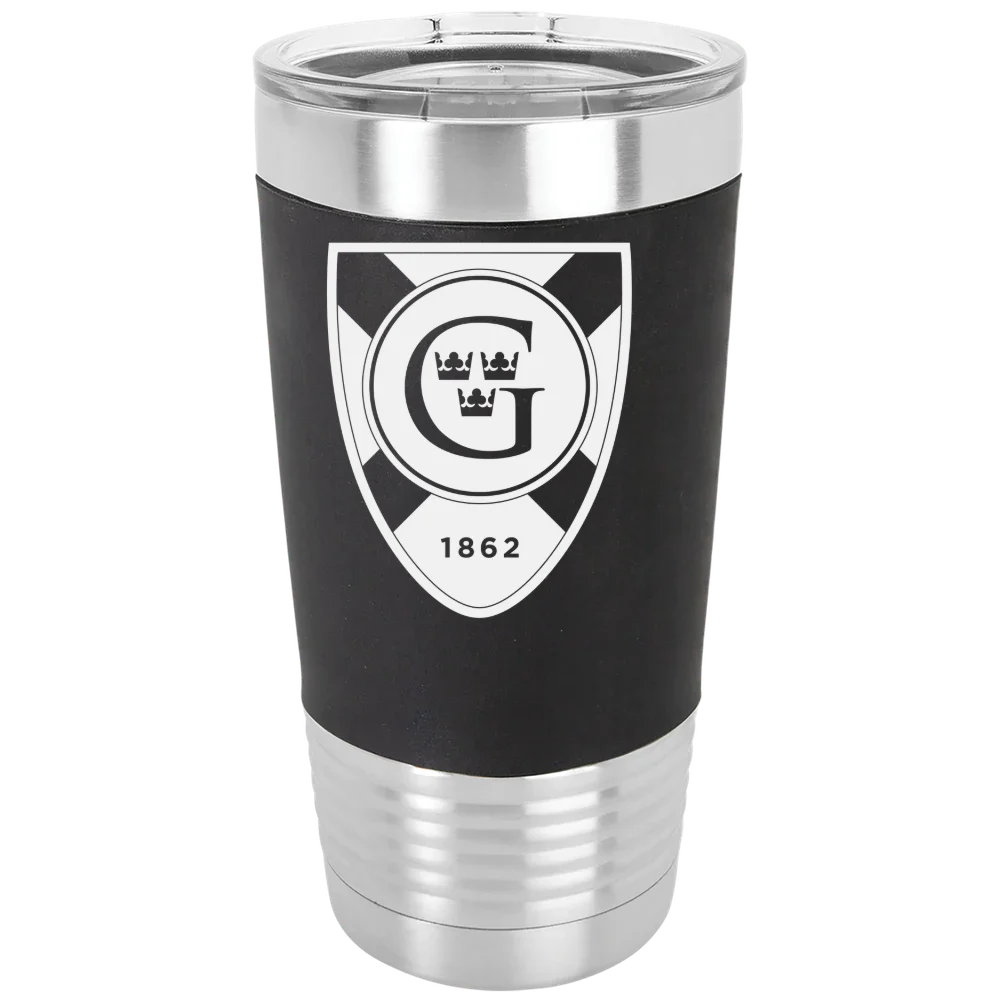 Gustavus Adolphus College Polar Camel 20 oz. Silicone Grip Tumbler with Standard Lid
