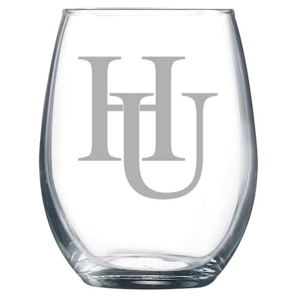 Hamline University Polar Camel 9 oz. Stemless Wine Glass