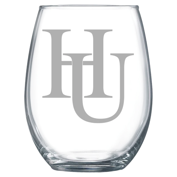 Hamline University Polar Camel 15 oz. Stemless Wine Glass