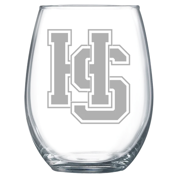 Hampden-Sydney College Polar Camel 15 oz. Stemless Wine Glass