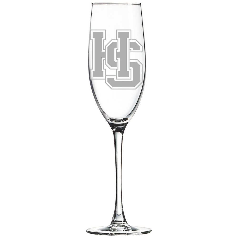Hampden-Sydney College Polar Camel 8 oz. Champagne Flute