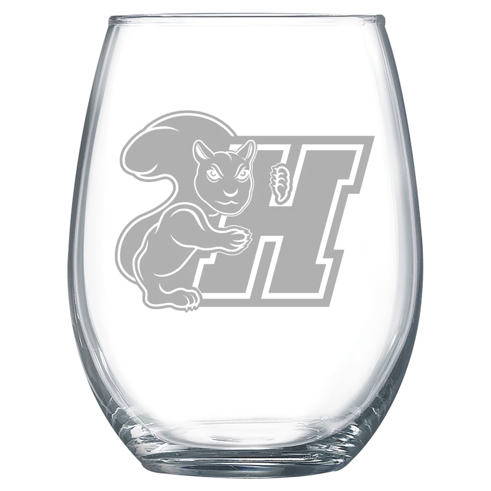 Haverford College Polar Camel 15 oz. Stemless Wine Glass