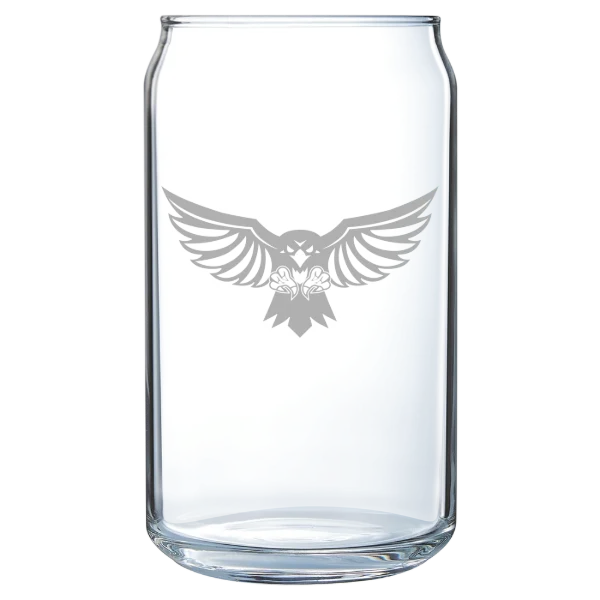 Hilbert College Polar Camel 16 oz. Can Glass