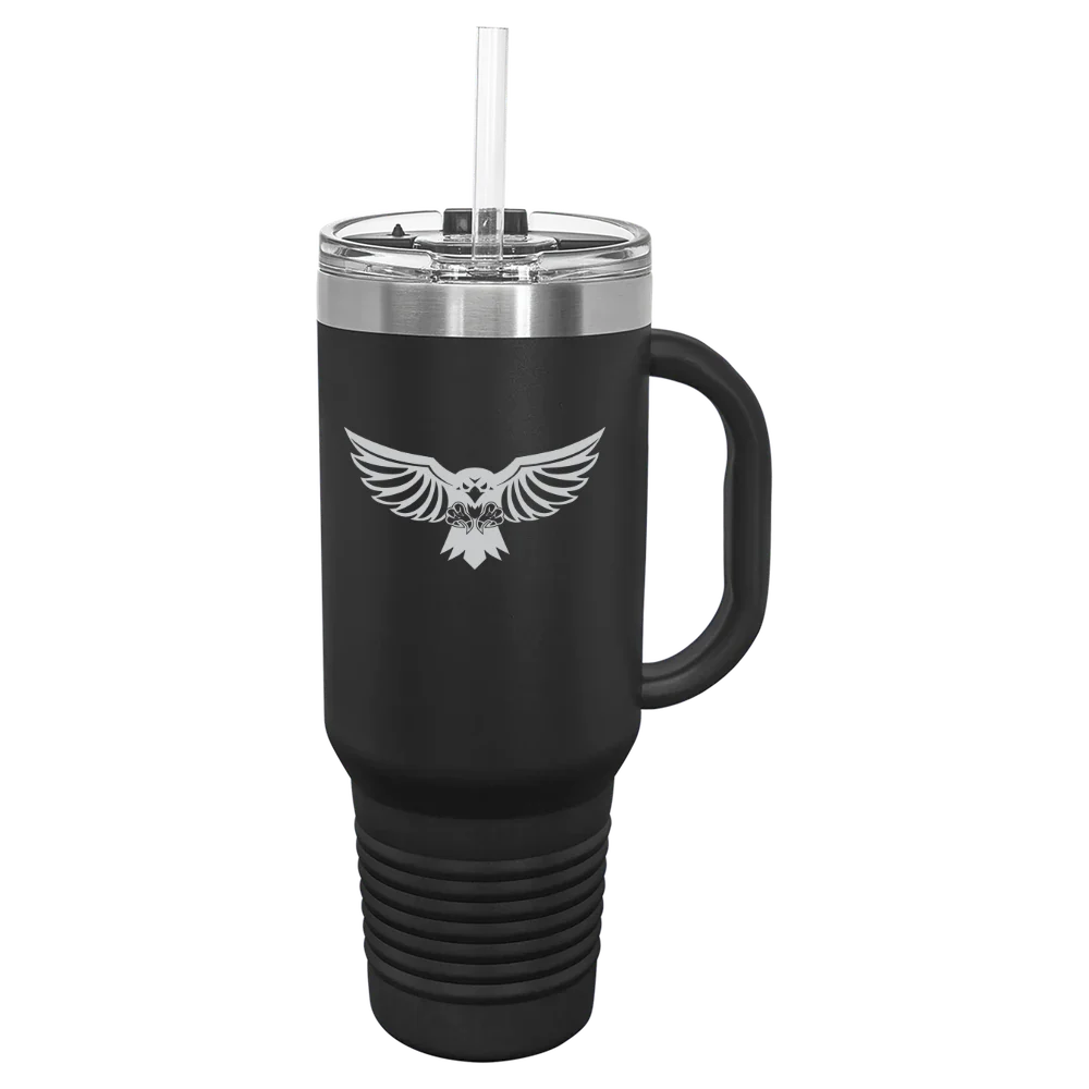 Hilbert College Polar Camel 40 oz. Travel Mug with Snap Lid & Straw