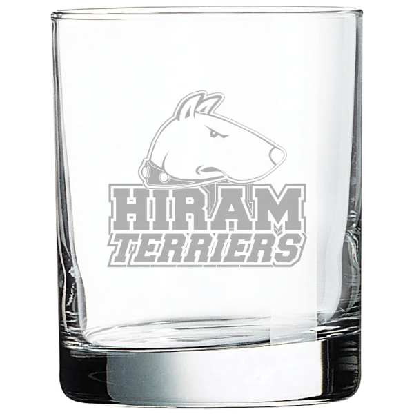 Hiram College Polar Camel 10 1/2 oz. On The Rocks Glass