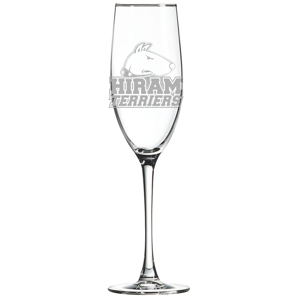 Hiram College Polar Camel 8 oz. Champagne Flute