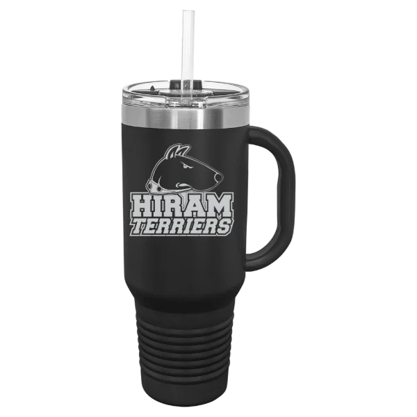 Hiram College Polar Camel 40 oz. Travel Mug with Snap Lid & Straw