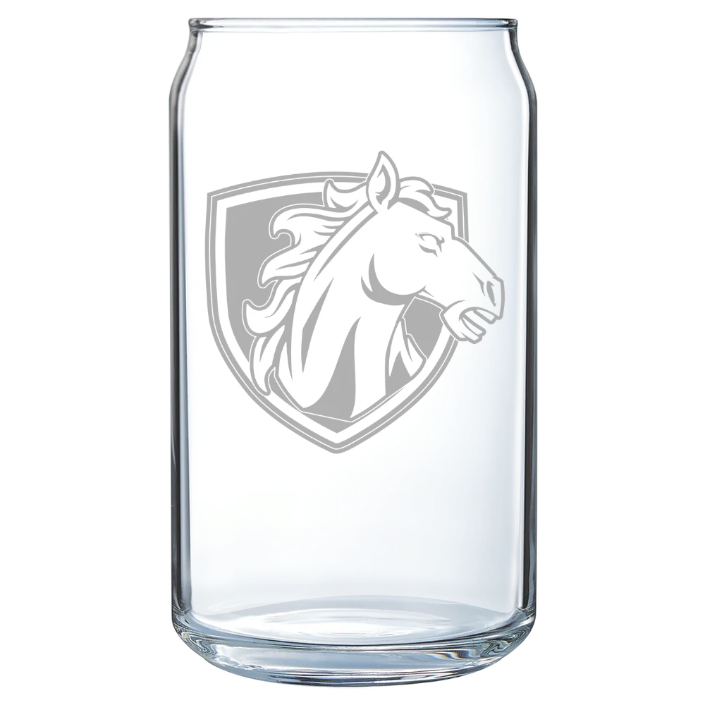 Hood College Polar Camel 16 oz. Can Glass