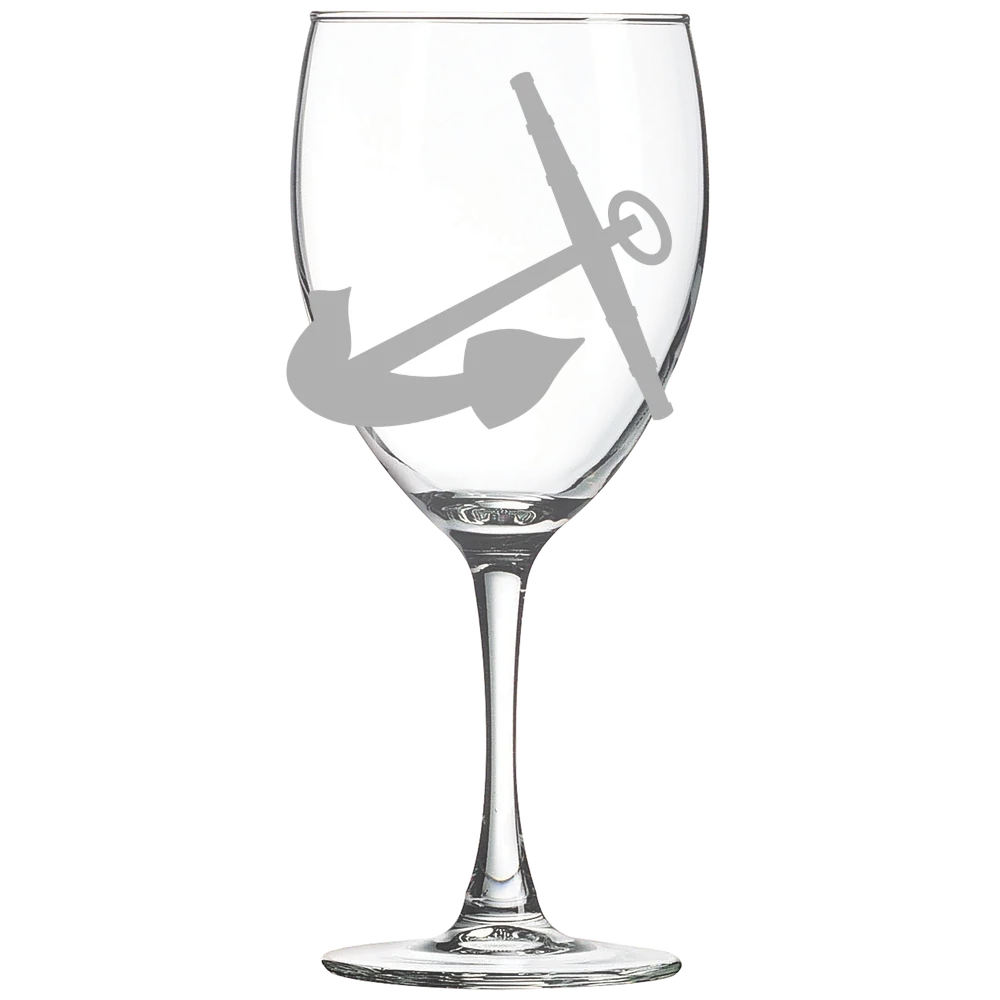 Hope College Polar Camel 10 1/2 oz. Wine Glass