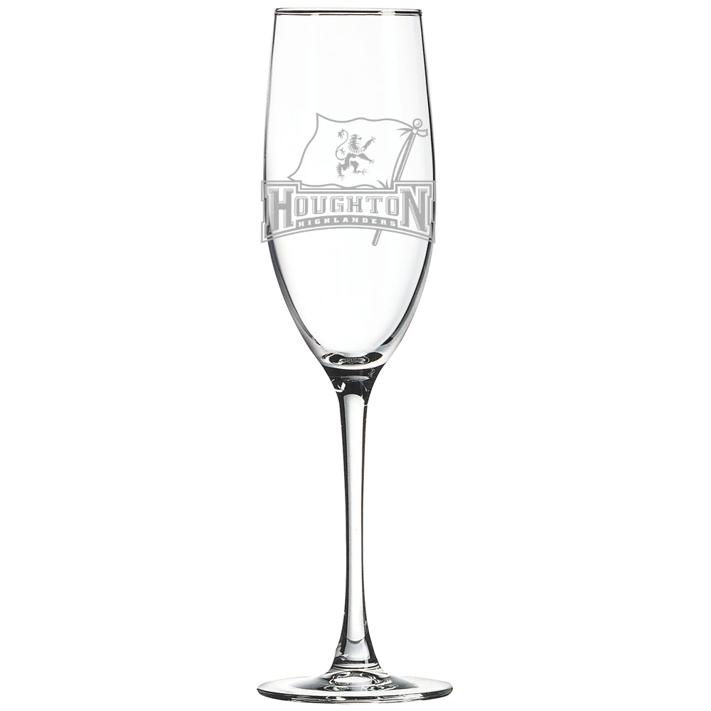 Houghton University Polar Camel 8 oz. Champagne Flute