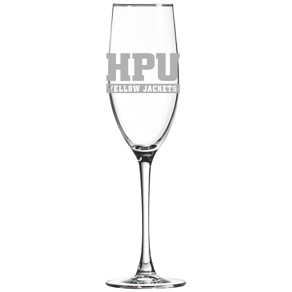 Howard Payne University Polar Camel 8 oz. Champagne Flute