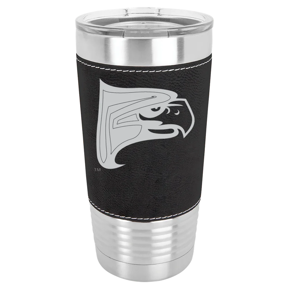 Hunter College Polar Camel 20 oz. Leatherette Grip Tumbler with Standard Lid