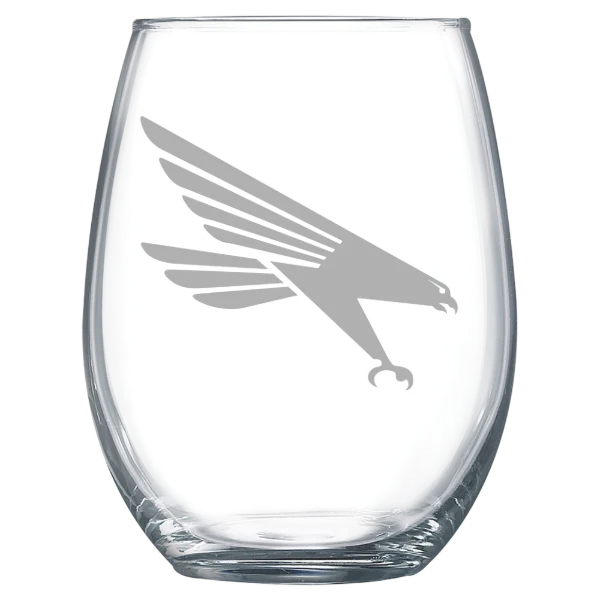 Huntingdon College Polar Camel 15 oz. Stemless Wine Glass