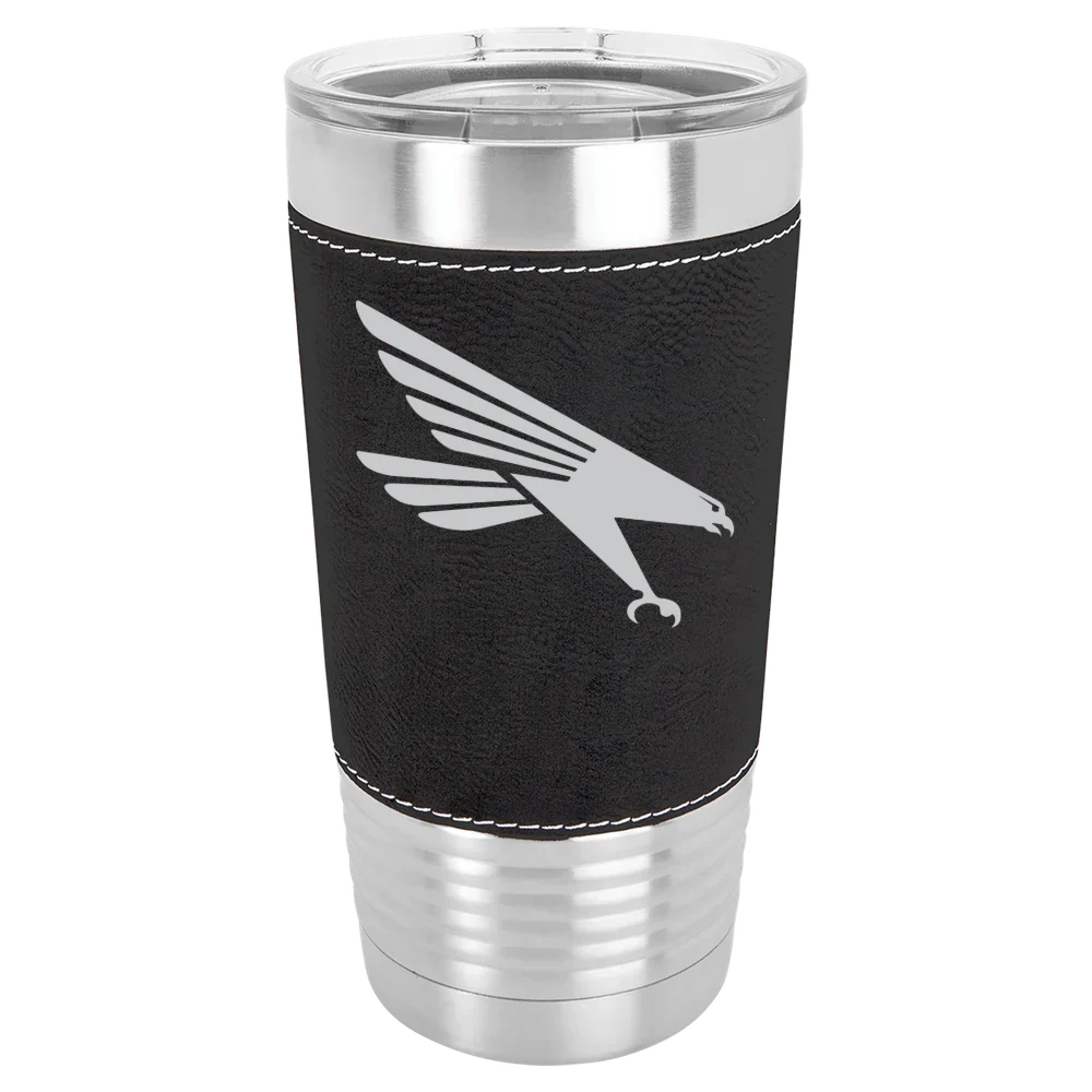 Huntingdon College Polar Camel 20 oz. Leatherette Grip Tumbler with Standard Lid