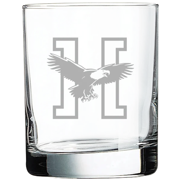 Husson University Polar Camel 10 1/2 oz. On The Rocks Glass