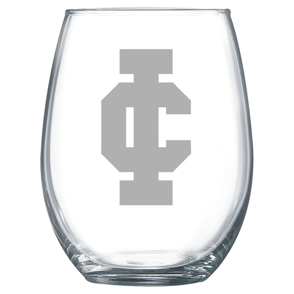 Illinois College Polar Camel 15 oz. Stemless Wine Glass