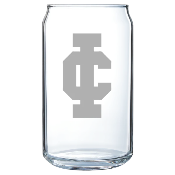 Illinois College Polar Camel 16 oz. Can Glass