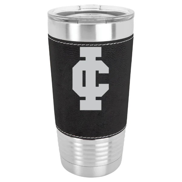 Illinois College Polar Camel 20 oz. Leatherette Grip Tumbler with Standard Lid