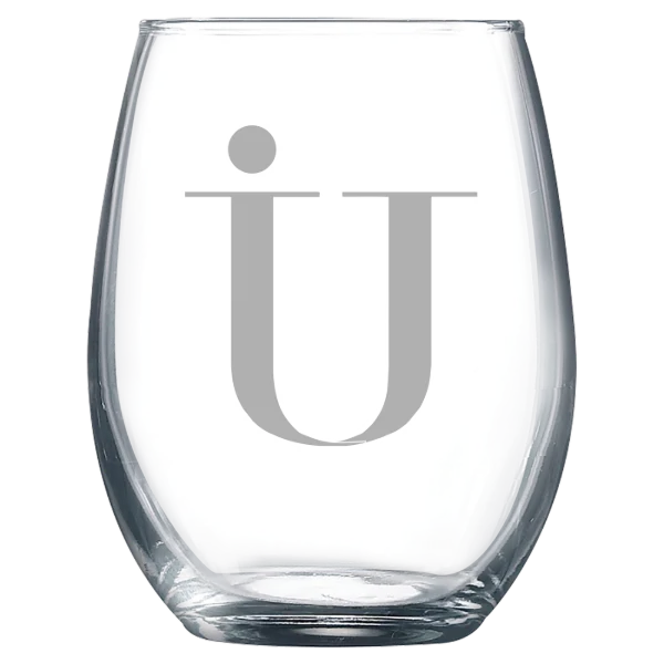Immaculata University Polar Camel 9 oz. Stemless Wine Glass
