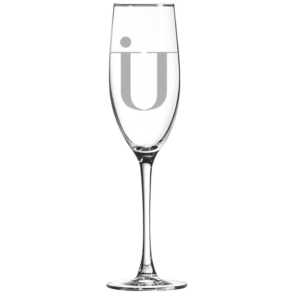 Immaculata University Polar Camel 8 oz. Champagne Flute