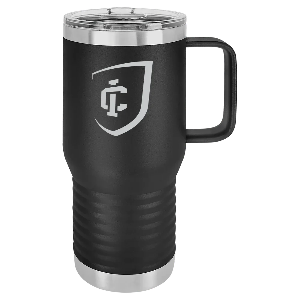 Ithaca College Polar Camel 20 oz. Travel Mug with Slider Lid