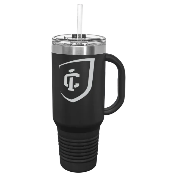 Ithaca College Polar Camel 40 oz. Travel Mug with Snap Lid & Straw