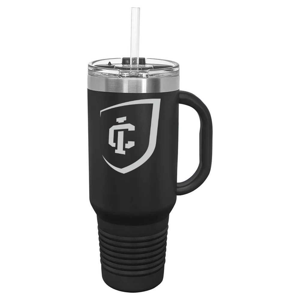 Ithaca College Polar Camel 40 oz. Travel Mug with Snap Lid & Straw