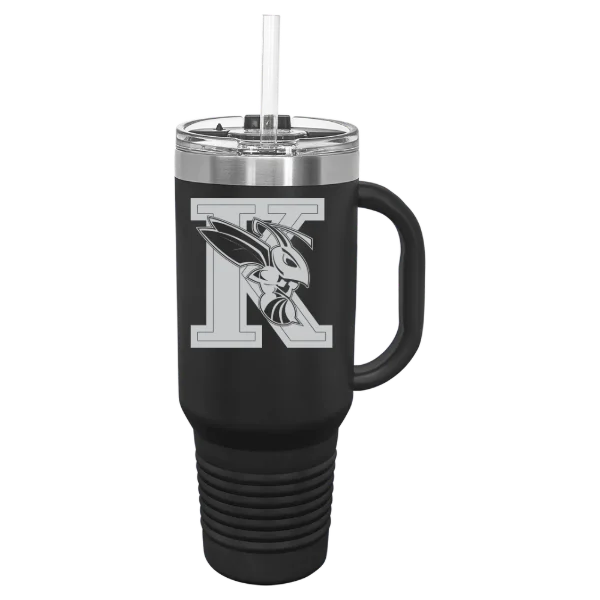 Kalamazoo College Polar Camel 40 oz. Travel Mug with Snap Lid & Straw