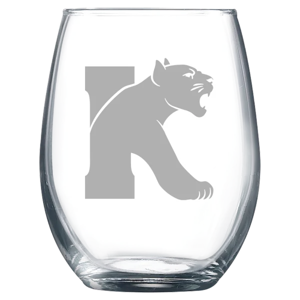 Kean University Polar Camel 9 oz. Stemless Wine Glass