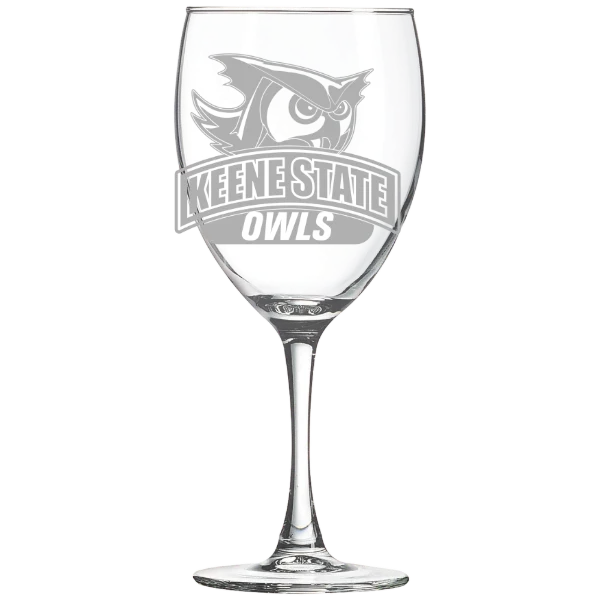 Keene State College Polar Camel 10 1/2 oz. Wine Glass