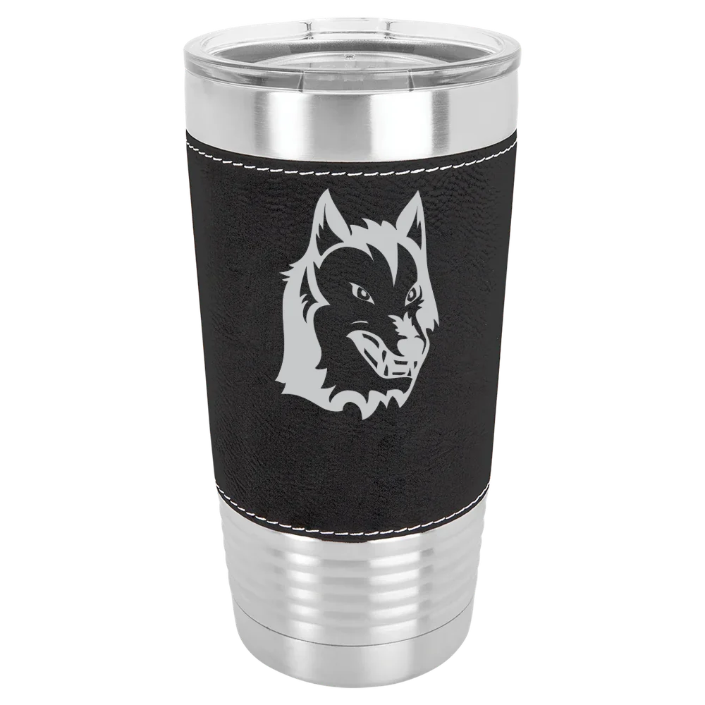 Keuka College Polar Camel 20 oz. Leatherette Grip Tumbler with Standard Lid