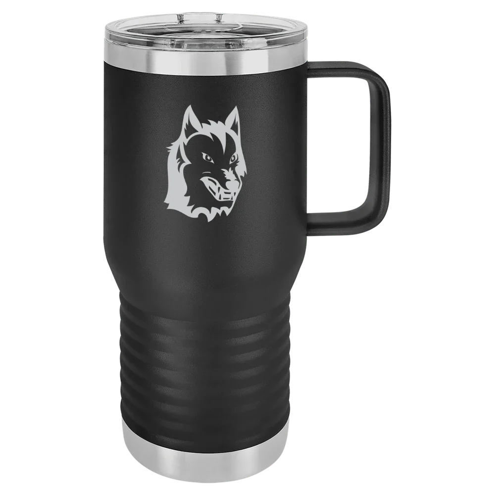 Keuka College Polar Camel 20 oz. Travel Mug with Slider Lid