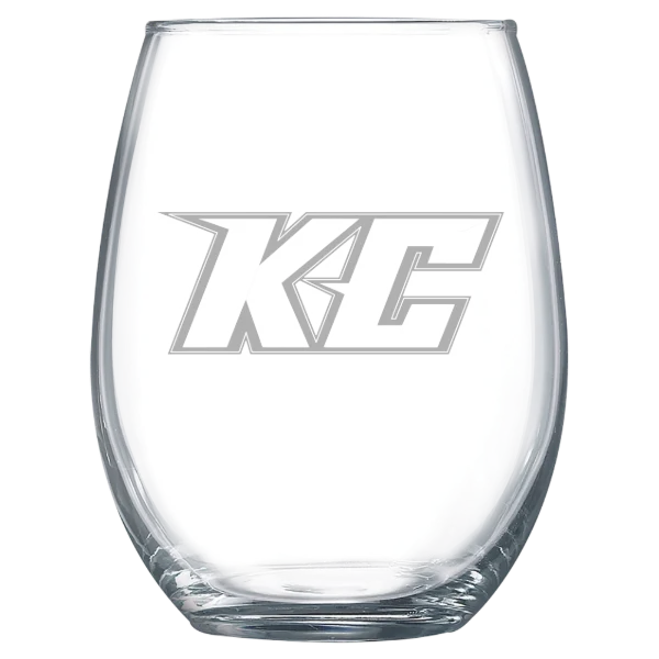 Keystone College Polar Camel 15 oz. Stemless Wine Glass