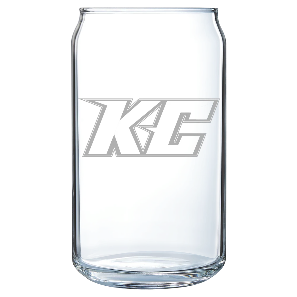 Keystone College Polar Camel 16 oz. Can Glass